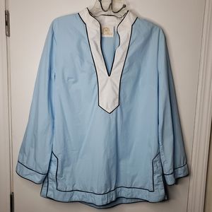 NICOBLU DIANA TUNIC IN ROBIN EGG BLUE WOMENS SIZE LARGE